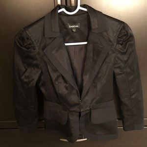 Bebe Satin Black Blazer